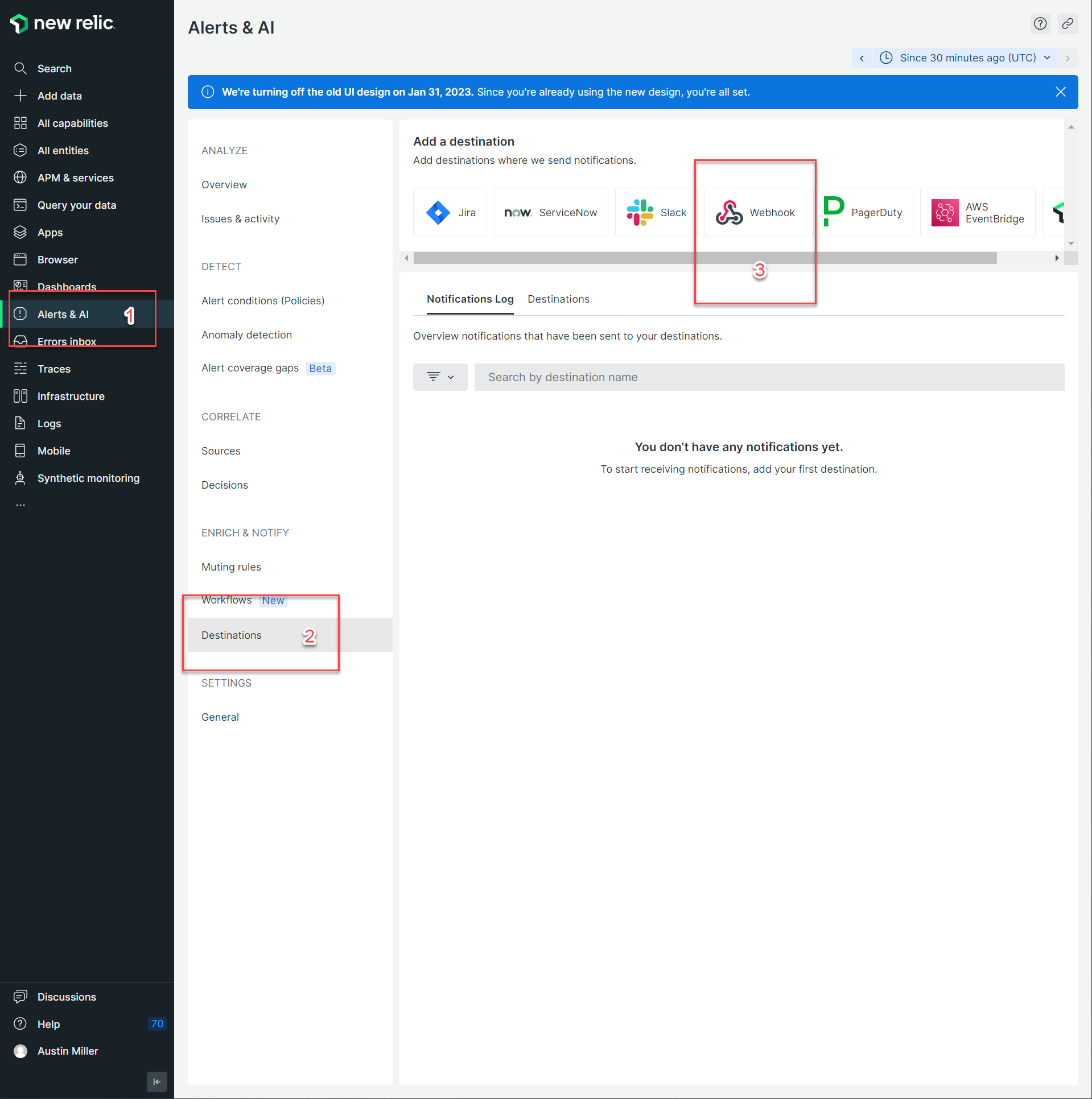 New Relic Webhook